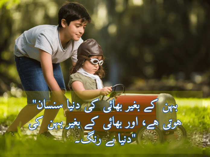 behan bhai quotes in urdu